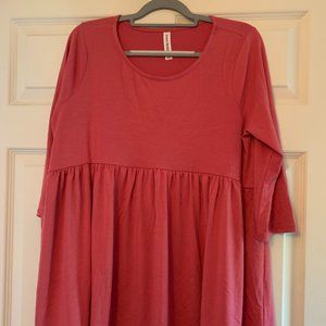 Zenana Premium XL Baby Doll Tunic Top  NWOT